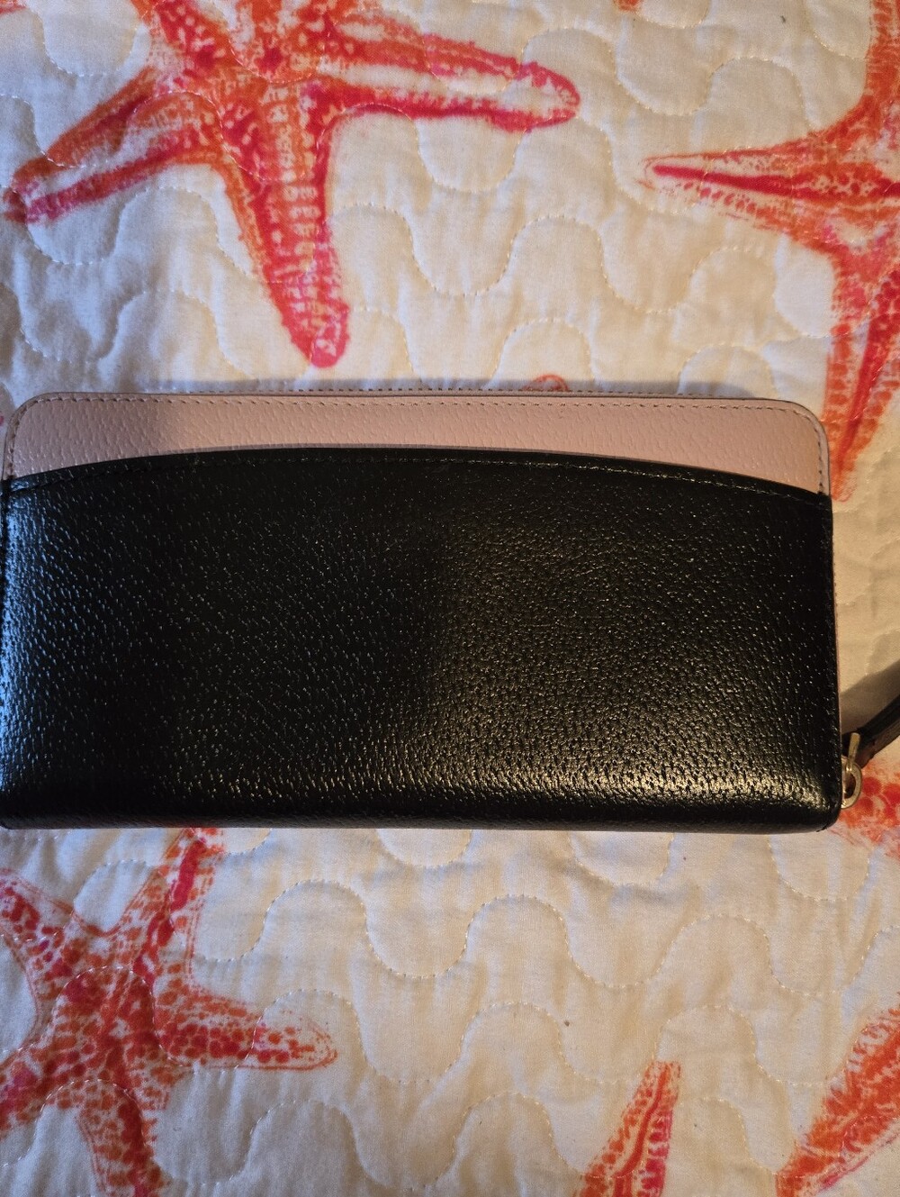 Kate Spade Jeanne Large Continental Leather Wallet - Warm Vellum / Black - Picture 11 of 11